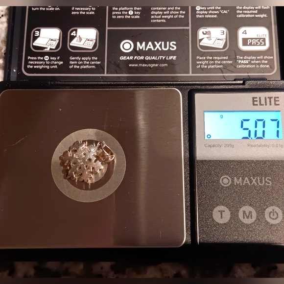 Snowflake Sterling Silver Pendant Katarina Witt - Picture 3 of 13